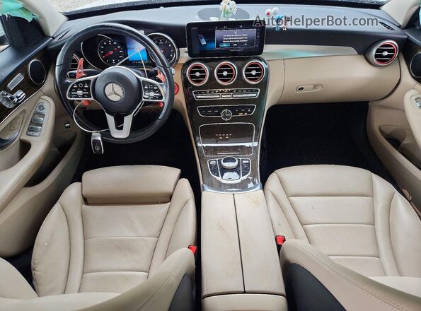55SWF8DB1KU308333 2019 MERCEDES-BENZ C White Vista del salpicadero