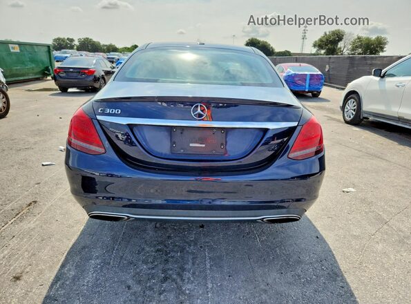 55SWF8DB1KU308350 2019 MERCEDES-BENZ C Blue Rear view
