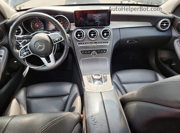 55SWF8DB1KU308350 2019 MERCEDES-BENZ C Blue Dashboard view