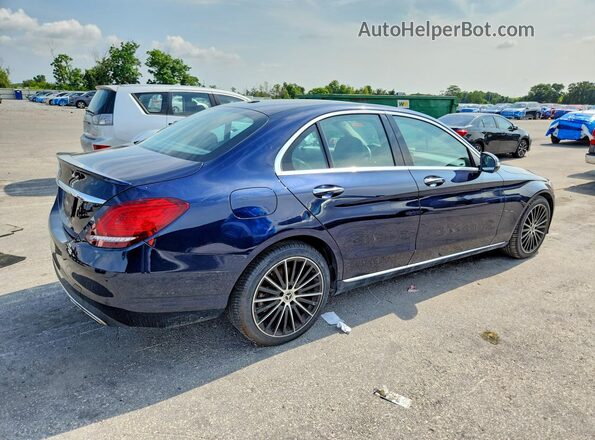 55SWF8DB1KU308350 2019 MERCEDES-BENZ C Blue Rear right