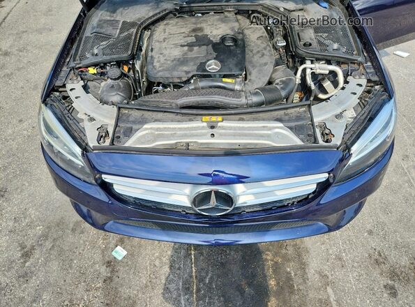 55SWF8DB1KU308350 2019 MERCEDES-BENZ C Blue Rear interior view