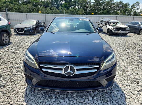 55SWF8DB1KU317064 2019 MERCEDES-BENZ C Blue Вид спереду