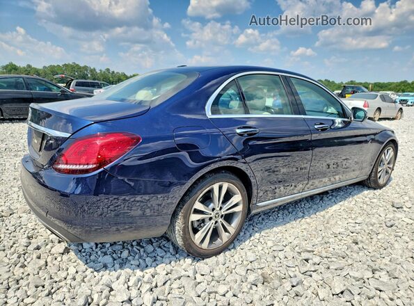 55SWF8DB1KU317064 2019 MERCEDES-BENZ C Blue Задня права чверть
