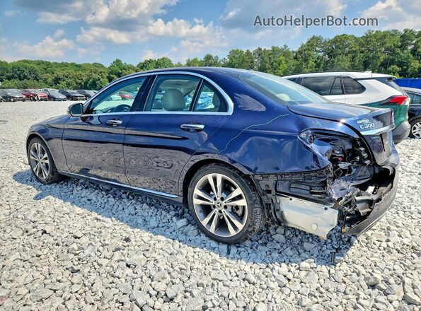 55SWF8DB1KU317064 2019 MERCEDES-BENZ C Blue Задня ліва чверть