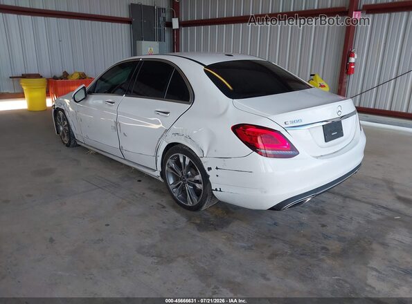 55SWF8DB1KU317310 2019 MERCEDES-BENZ C-CLASS White Tył lewy