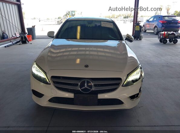 55SWF8DB1KU317310 2019 MERCEDES-BENZ C-CLASS White Widok zestawu wskaźników