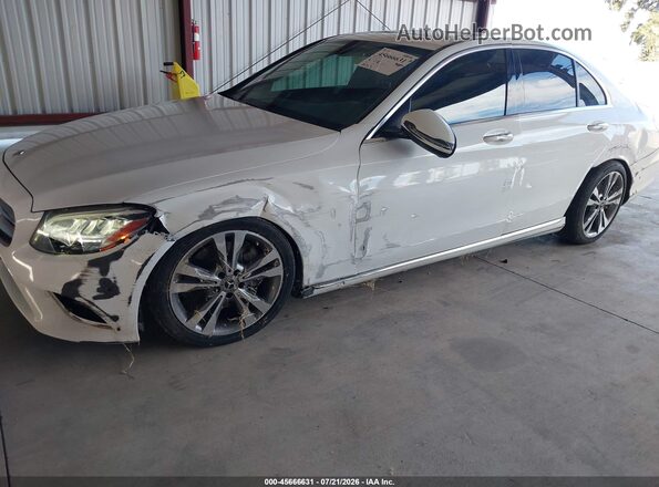 55SWF8DB1KU317310 2019 MERCEDES-BENZ C-CLASS White Widok z przodu