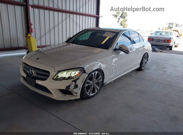 55SWF8DB1KU317310 2019 MERCEDES-BENZ C-CLASS White Przód lewy