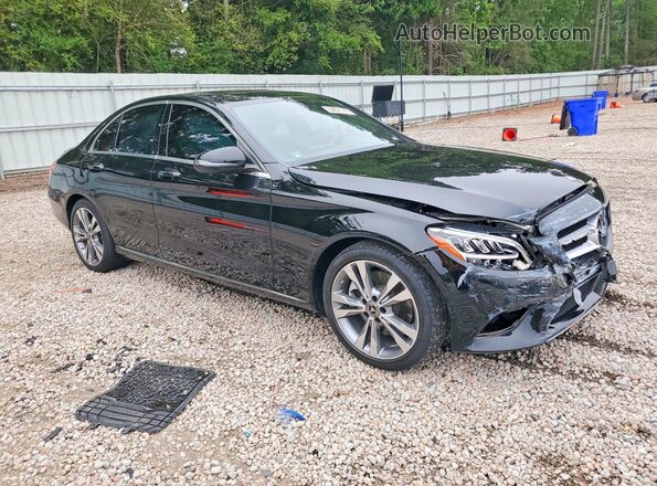 55SWF8DB1KU319994 2019 MERCEDES-BENZ C Черный Передняя правая четверть