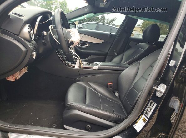55SWF8DB1KU319994 2019 MERCEDES-BENZ C Черный Вид салона спереди