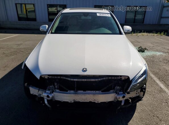55SWF8DB1LU324159 2020 MERCEDES-BENZ C White წინა ხედი