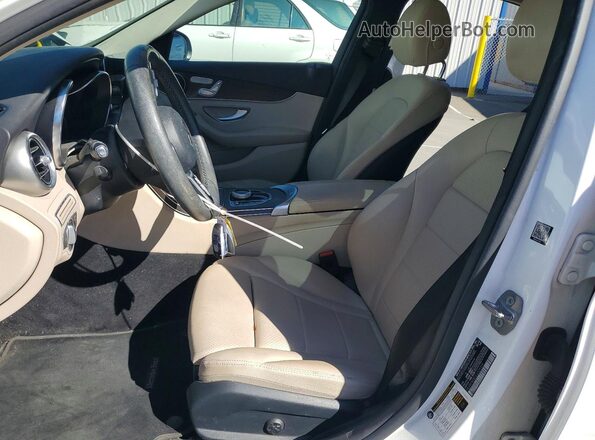 55SWF8DB1LU324159 2020 MERCEDES-BENZ C White წინა სალონის ხედი