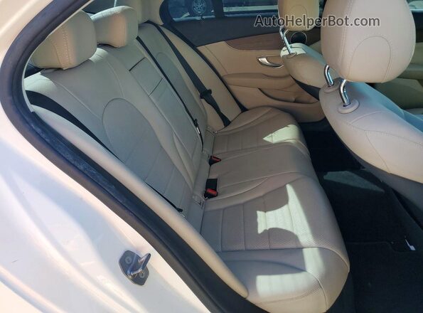 55SWF8DB1LU324159 2020 MERCEDES-BENZ C White უკანა სავარძლების ხედი