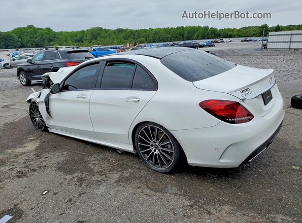 55SWF8DB1LU329040 2020 MERCEDES-BENZ C White Задня ліва чверть