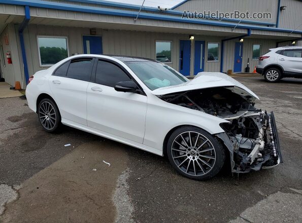 55SWF8DB1LU329040 2020 MERCEDES-BENZ C White Передня права чверть