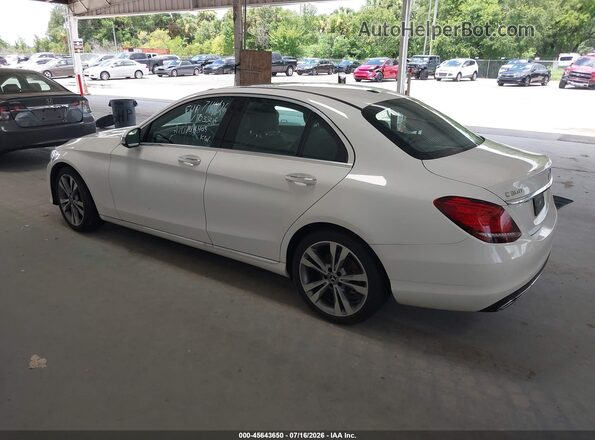 55SWF8DB2KU289310 2019 MERCEDES-BENZ C-CLASS White უკანა მარცხენა