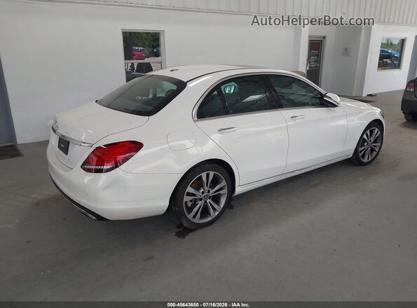 55SWF8DB2KU289310 2019 MERCEDES-BENZ C-CLASS White უკანა მარჯვენა