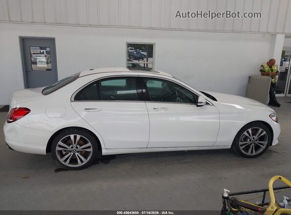 55SWF8DB2KU289310 2019 MERCEDES-BENZ C-CLASS White უკანა სალონის ხედი