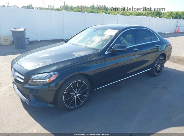 55SWF8DB2KU318322 2019 MERCEDES-BENZ C-CLASS Green Առջևի ձախ երեք քառորդ տեսարան