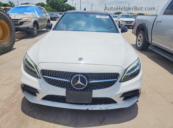 55SWF8DB2KU322130 2019 MERCEDES-BENZ C White წინა ხედი