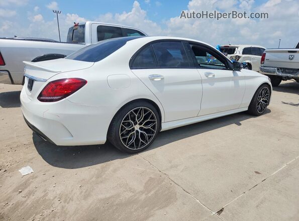 55SWF8DB2KU322130 2019 MERCEDES-BENZ C White უკანა მარჯვენა
