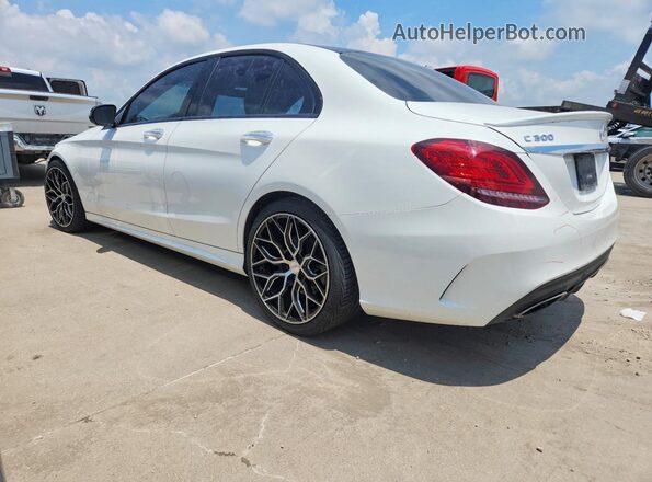 55SWF8DB2KU322130 2019 MERCEDES-BENZ C White უკანა მარცხენა