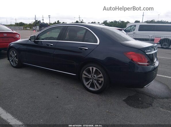 55SWF8DB3KU301741 2019 MERCEDES-BENZ C-CLASS Dark Blue Tył lewy
