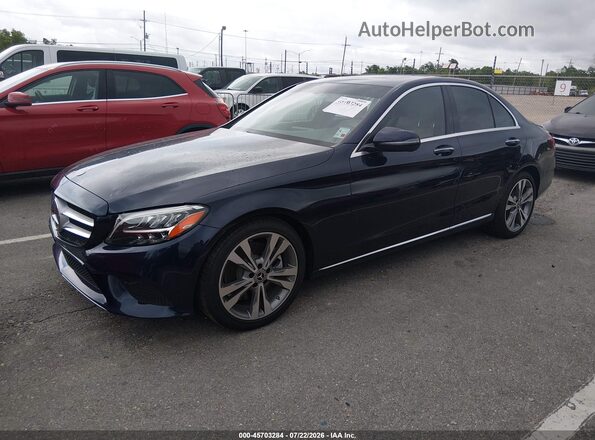 55SWF8DB3KU301741 2019 MERCEDES-BENZ C-CLASS Dark Blue Przód lewy