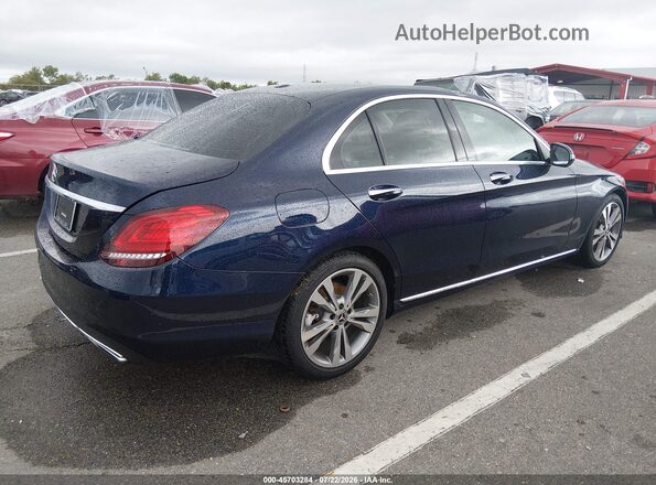 55SWF8DB3KU301741 2019 MERCEDES-BENZ C-CLASS Dark Blue Tył prawy