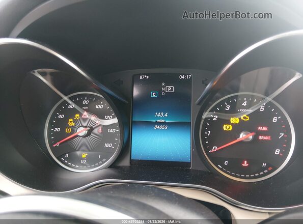 55SWF8DB3KU301741 2019 MERCEDES-BENZ C-CLASS Dark Blue Widok tylnych siedzeń