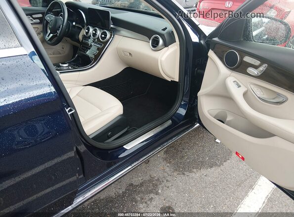 55SWF8DB3KU301741 2019 MERCEDES-BENZ C-CLASS Dark Blue Widok wnętrza z przodu