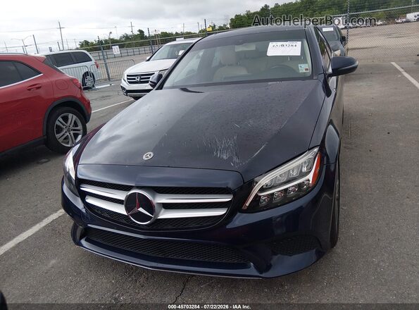 55SWF8DB3KU301741 2019 MERCEDES-BENZ C-CLASS Dark Blue Widok zestawu wskaźników