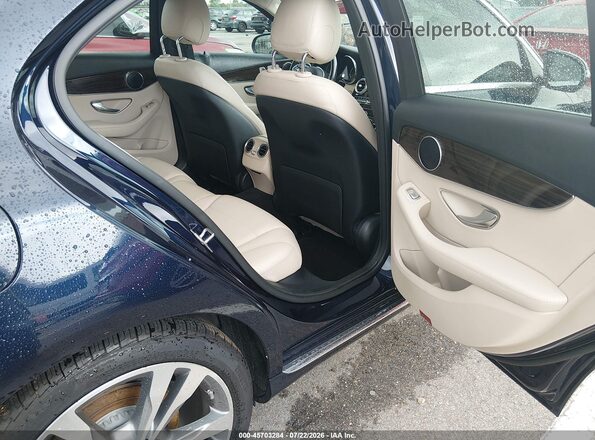 55SWF8DB3KU301741 2019 MERCEDES-BENZ C-CLASS Dark Blue Widok naklejki z numerem VIN