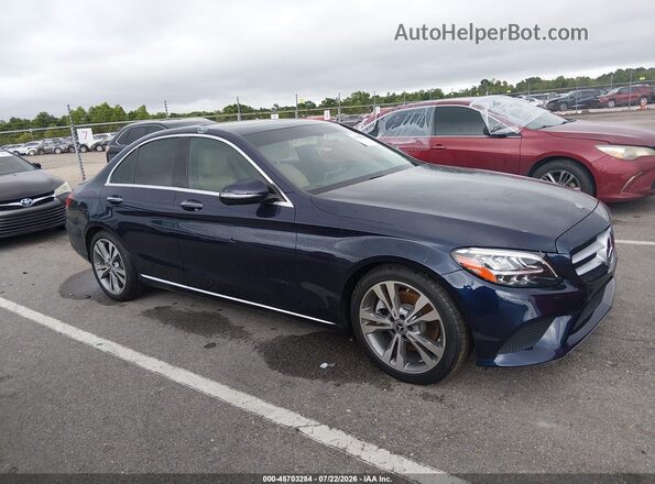 55SWF8DB3KU301741 2019 MERCEDES-BENZ C-CLASS Dark Blue Widok wnętrza z tyłu