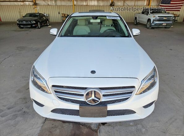 55SWF8DB5KU300610 2019 MERCEDES-BENZ C White Vista frontal
