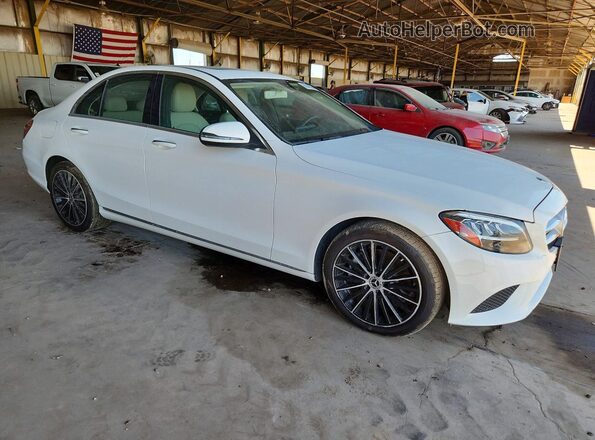 55SWF8DB5KU300610 2019 MERCEDES-BENZ C White Delantero derecho