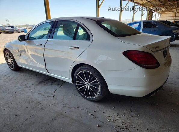 55SWF8DB5KU300610 2019 MERCEDES-BENZ C White Trasero izquierdo