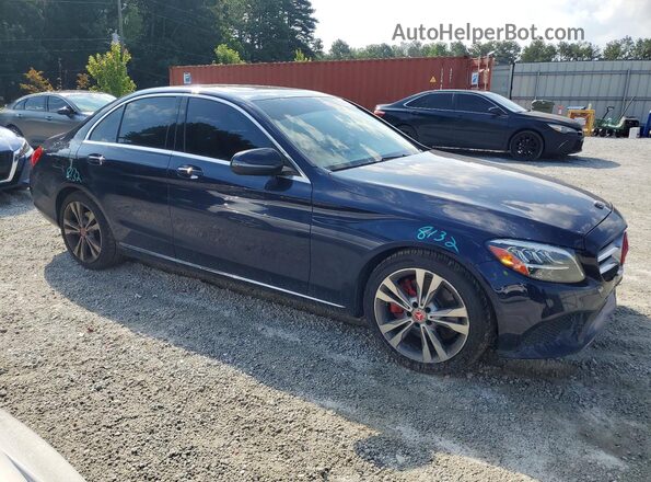 55SWF8DB6KU295062 2019 MERCEDES-BENZ C Blue Передня права чверть