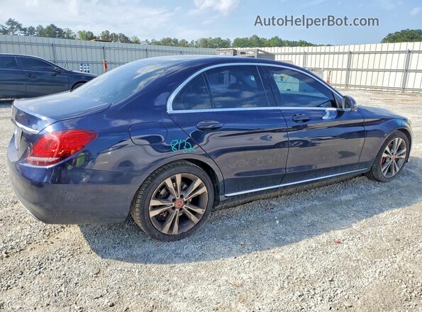 55SWF8DB6KU295062 2019 MERCEDES-BENZ C Blue Задня права чверть