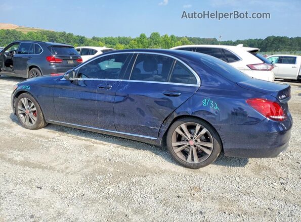 55SWF8DB6KU295062 2019 MERCEDES-BENZ C Blue Задня ліва чверть
