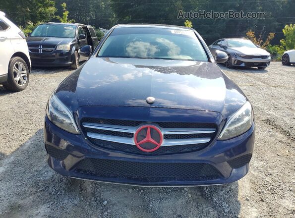 55SWF8DB6KU295062 2019 MERCEDES-BENZ C Blue Вид спереду