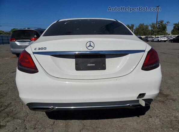 55SWF8DB6KU298396 2019 MERCEDES-BENZ C Белый Вид сзади