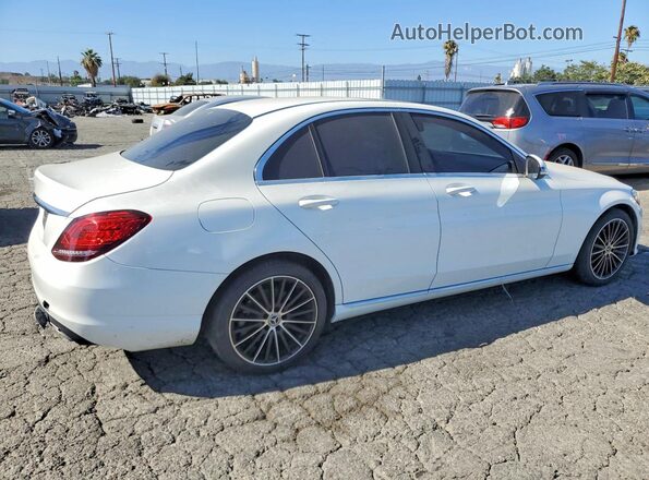 55SWF8DB6KU298396 2019 MERCEDES-BENZ C Белый Задняя правая четверть