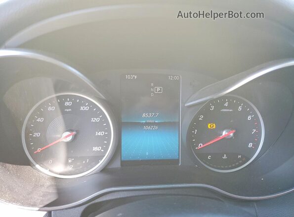 55SWF8DB6KU298396 2019 MERCEDES-BENZ C Белый Вид щитка приборов