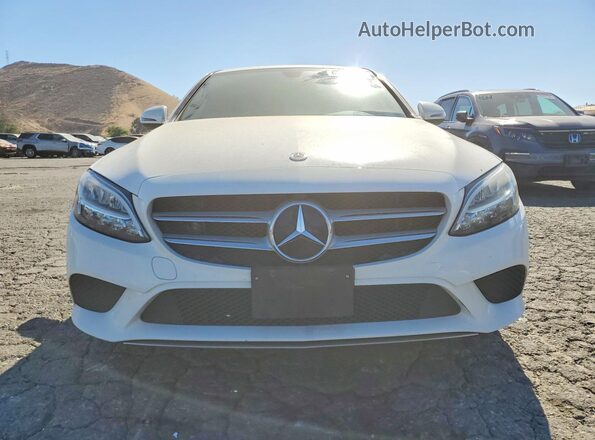 55SWF8DB6KU298396 2019 MERCEDES-BENZ C Белый Вид спереди