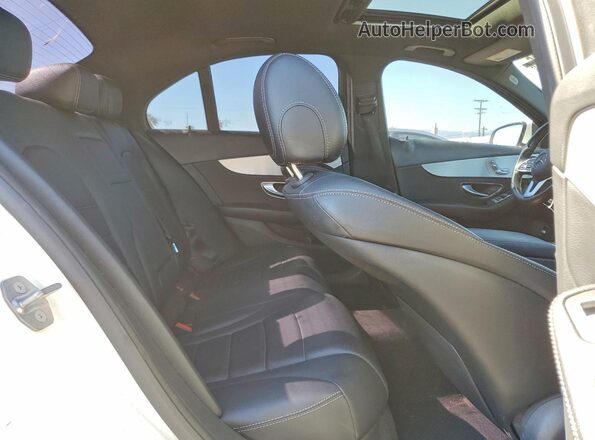 55SWF8DB6KU298396 2019 MERCEDES-BENZ C Белый Вид задних сидений