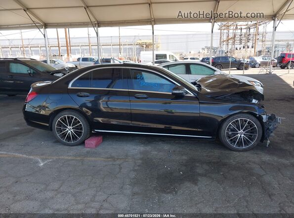 55SWF8DB6KU304228 2019 MERCEDES-BENZ C-CLASS Black უკანა სალონის ხედი