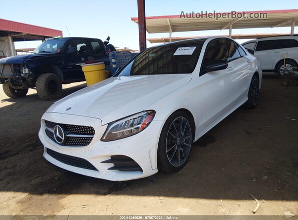 55SWF8DB6KU306321 2019 MERCEDES-BENZ C-CLASS White Przód lewy