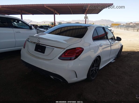 55SWF8DB6KU306321 2019 MERCEDES-BENZ C-CLASS White Tył prawy