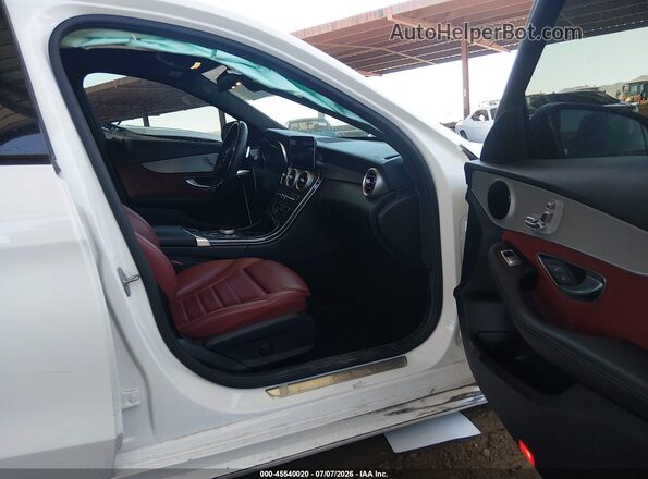 55SWF8DB6KU306321 2019 MERCEDES-BENZ C-CLASS White Widok wnętrza z przodu